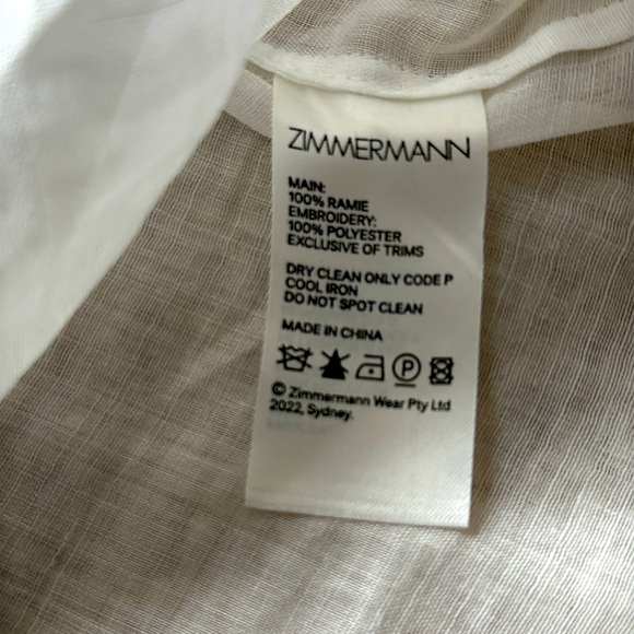 ZIMMERMAN “Jude” scallop frill blouse (Z3) - Picture 7 of 7